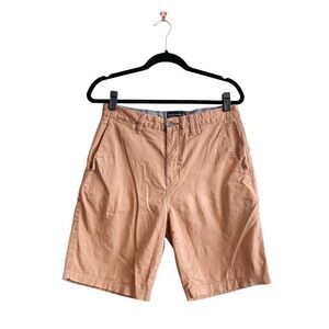 Billabong Mens Casual Mid Length Shorts Flat Front Brown Size 30